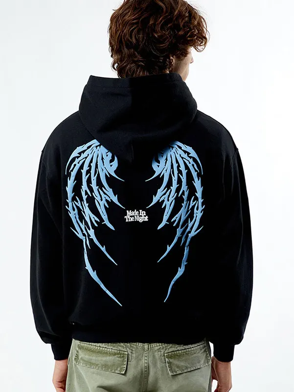 Men's Full Zip Embroidery Hoodie