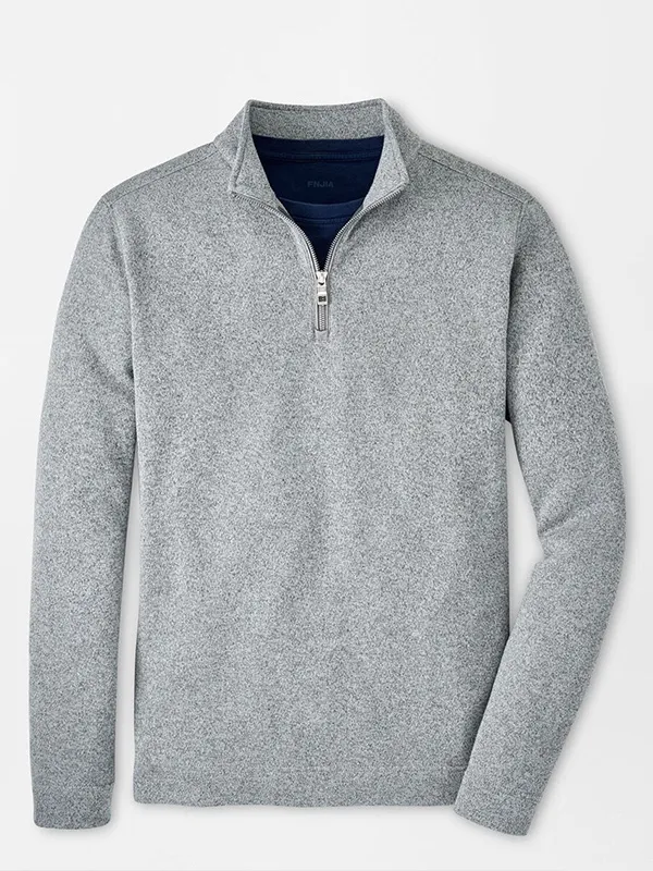 FNJIA Solid Color 1/4 Zip Men's Jumper Half zipper Knitwear Sweater For Men
