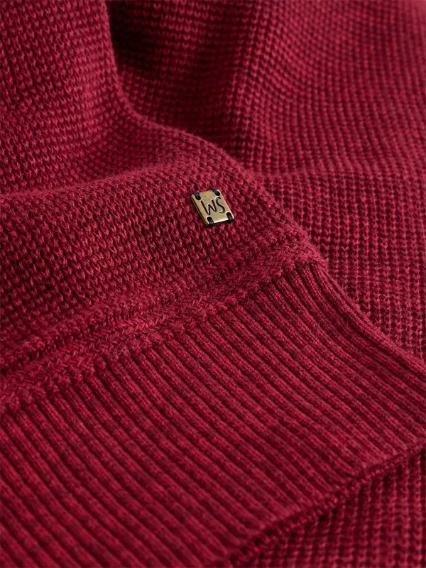 FNJIA Wholesale Custom Men's Half Zipper Knitted Jumper Knitwear Sweatshirt Sweater For Men
