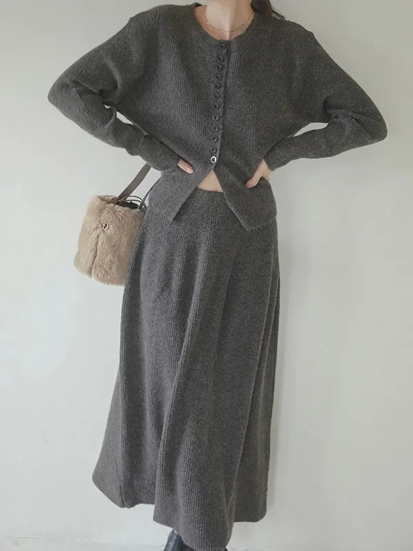 FNJIA 2 Pcs Set Spring Fashion Women's Dresses