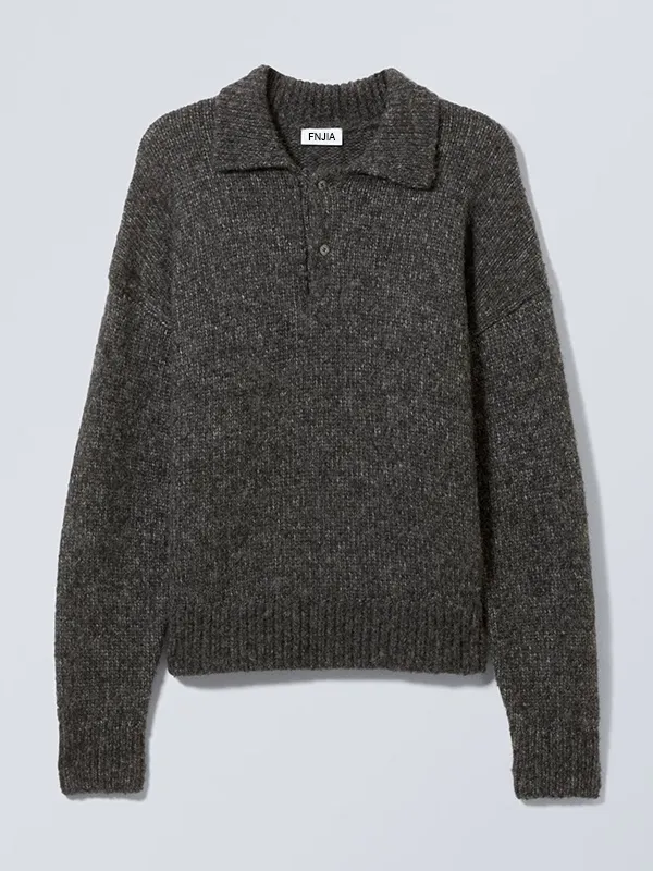 Custom Men's Half-Zip Lapel Pullover Sweater