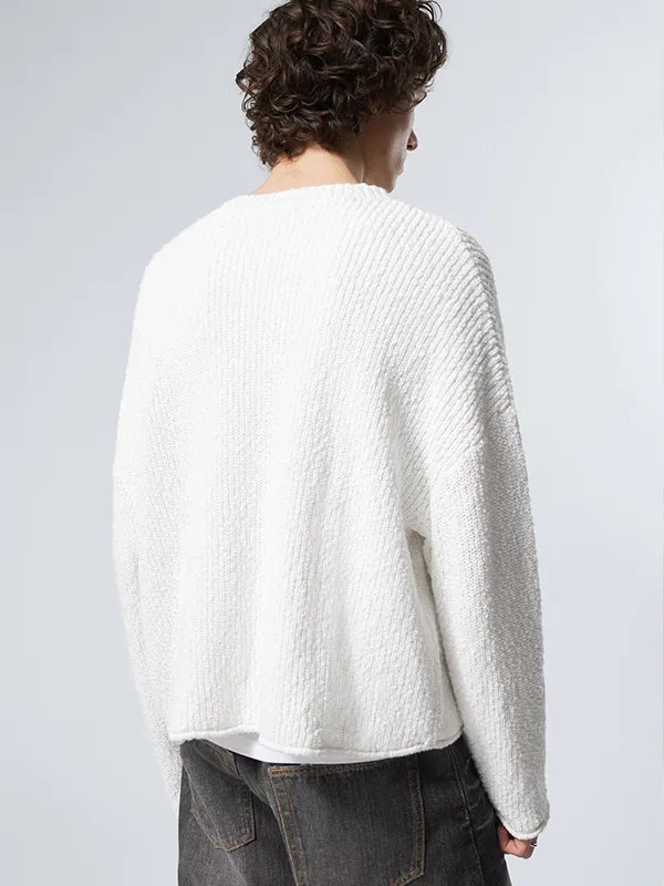 Custom FNJIA Solid V-Neck Men's Sweater