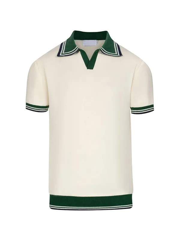 Custom Men's Combination Color Polo Shirt