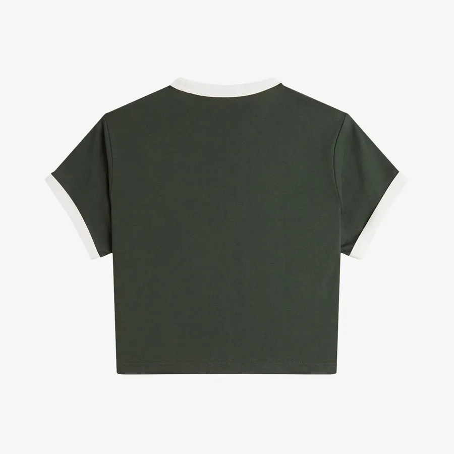 Custom 9-point Knitted Short Sleeves Knitted Women's T-shirt