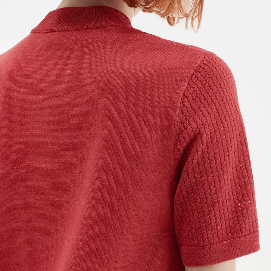 Custom Knitted Women's T-shirt Simple Sweater