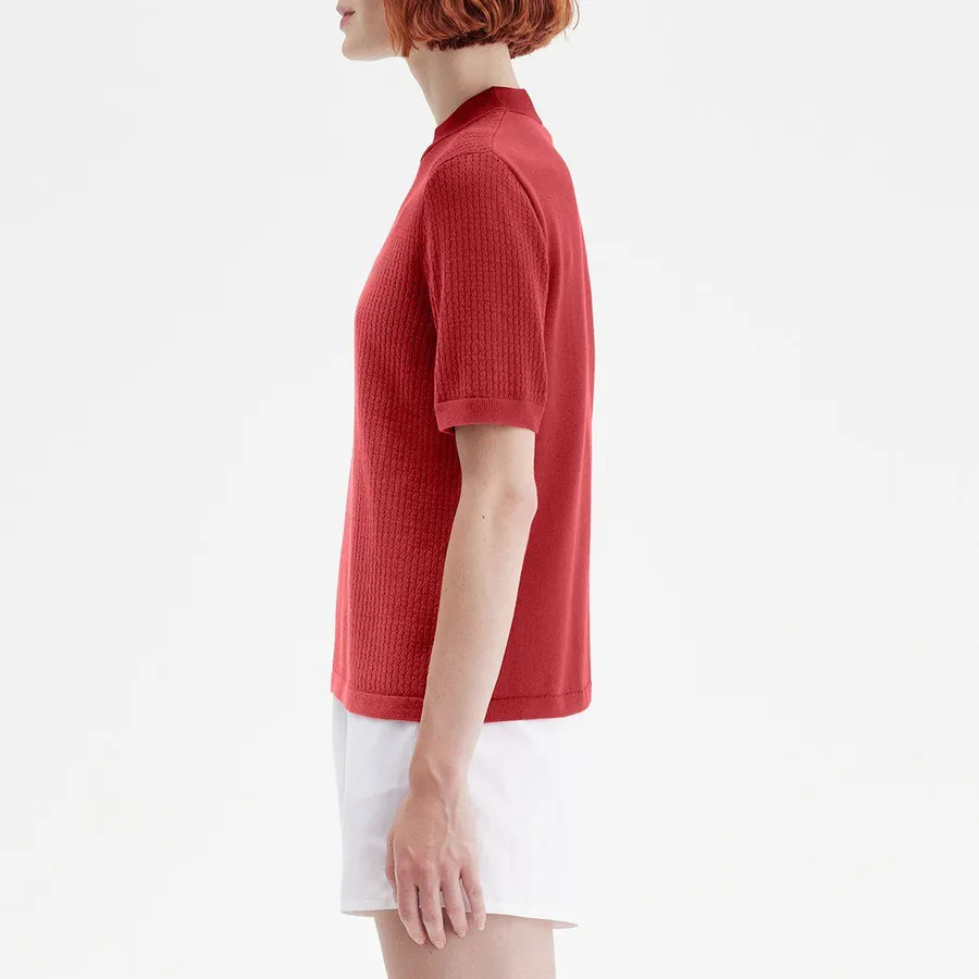 Custom Knitted Women's T-shirt Simple Sweater