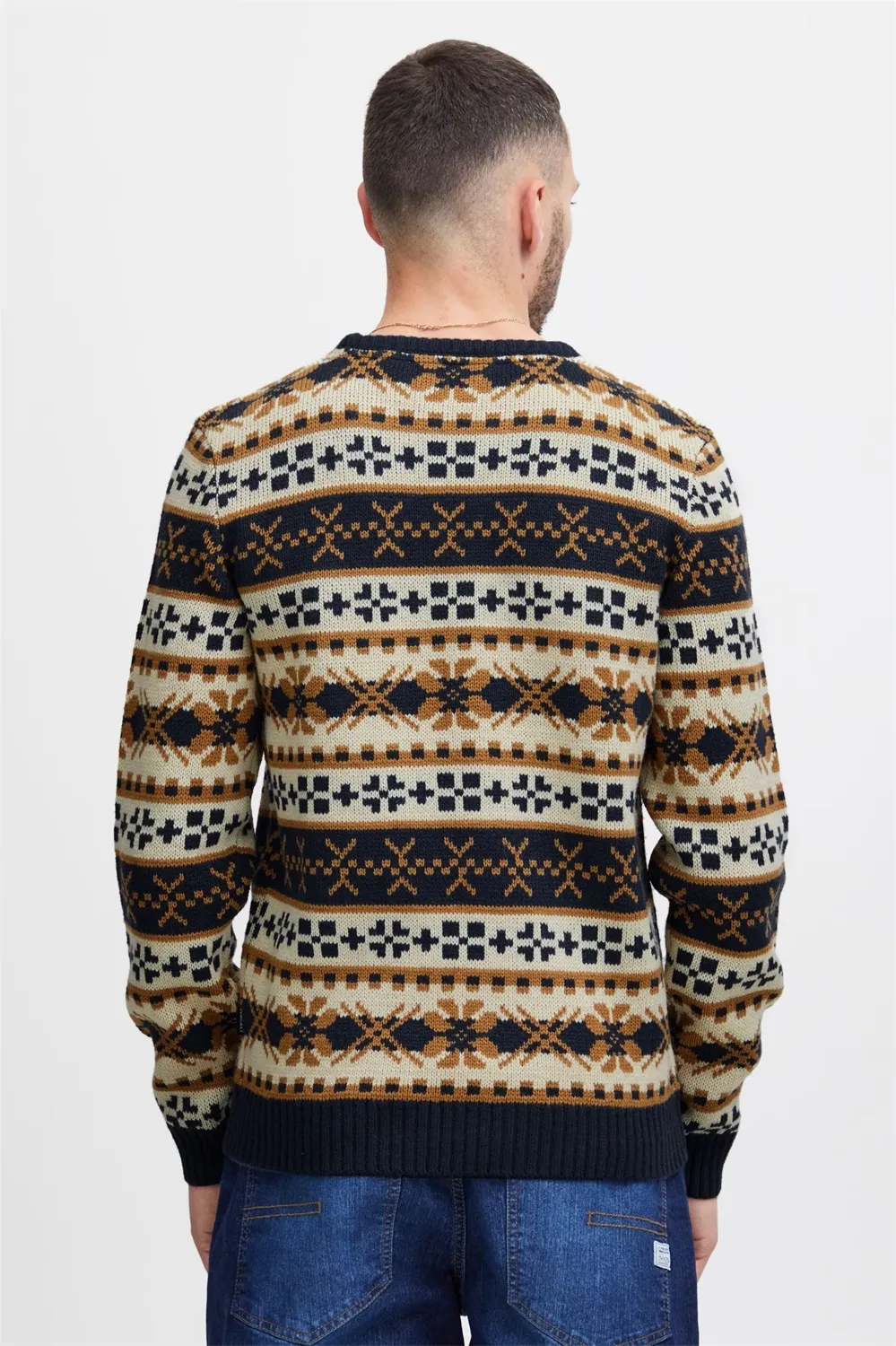 Custom Jacquard Men's Knitted Ugly Christmas Sweater