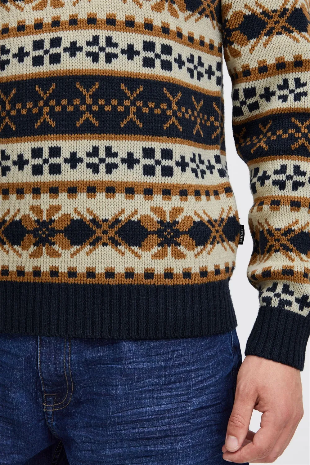 Custom Jacquard Men's Knitted Ugly Christmas Sweater