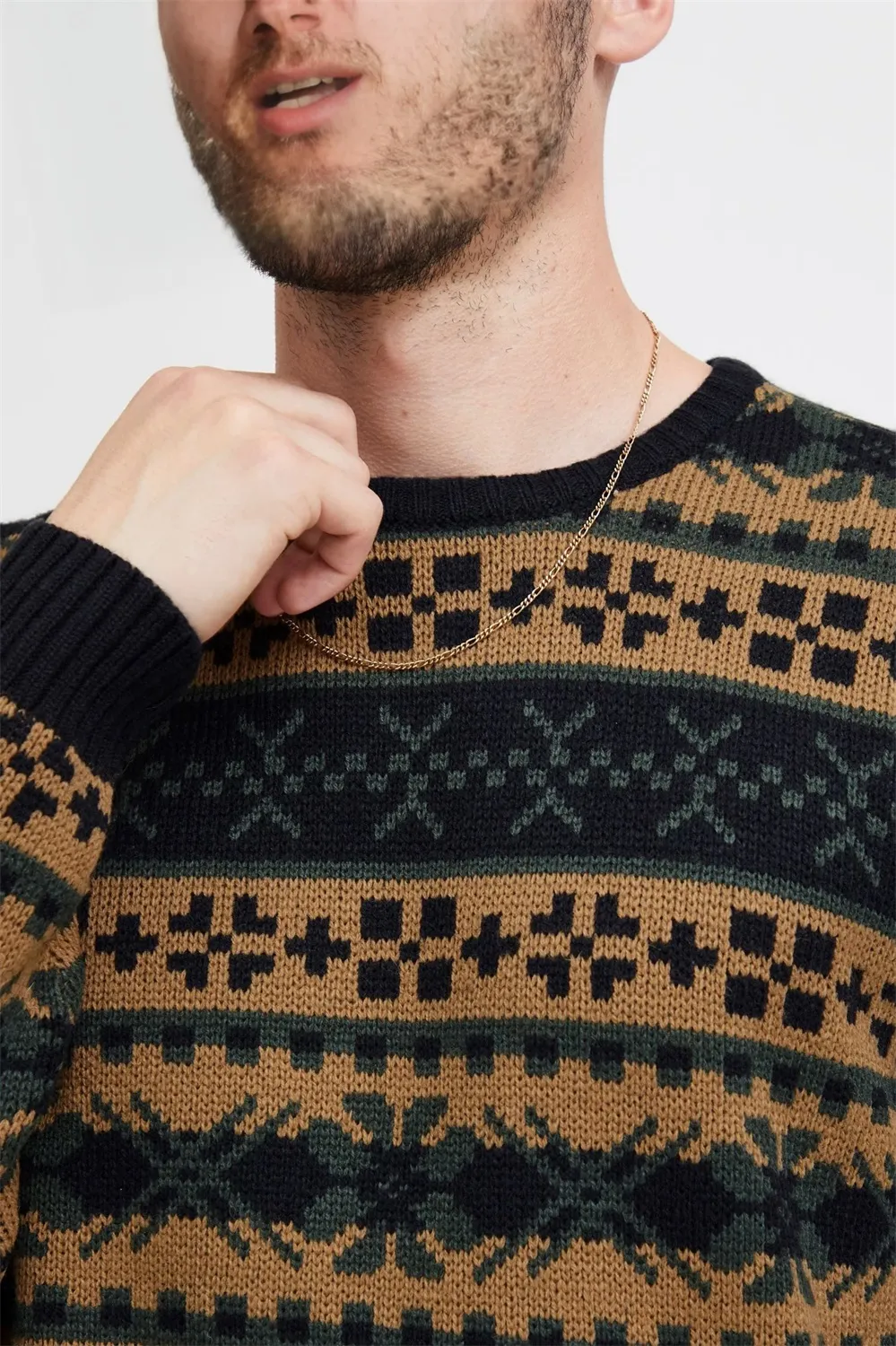 Custom Men's Christmas Sweater Manufacturer Casual Xmas Jumper