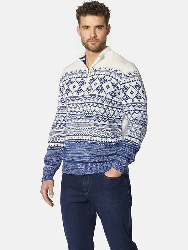 Custom FNJIA Jacquard Men's Ugly Christmas Sweater