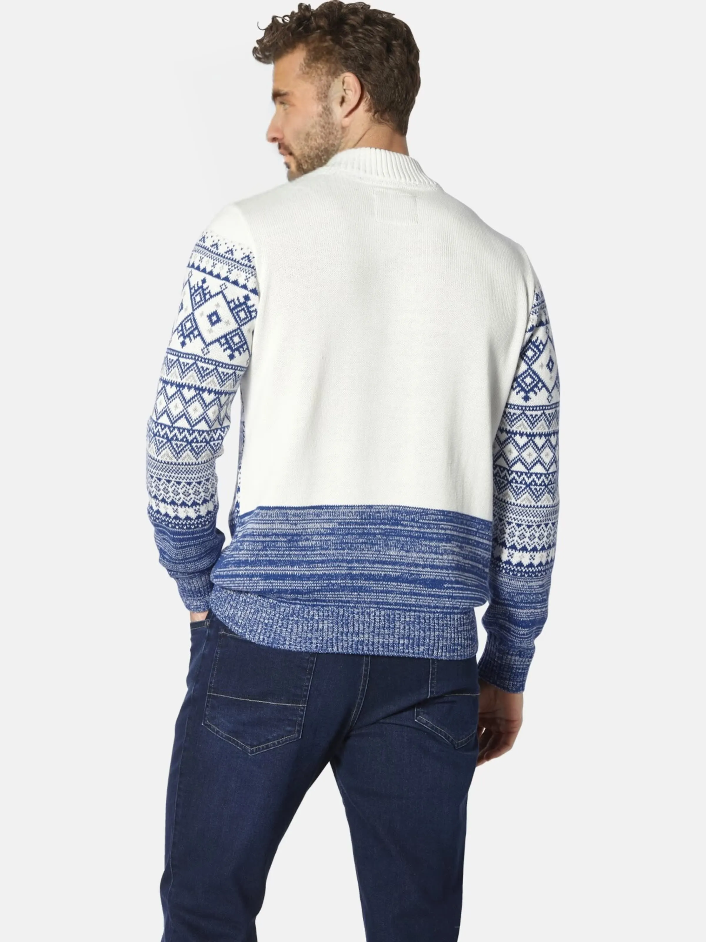 Custom FNJIA Jacquard Men's Ugly Christmas Sweater