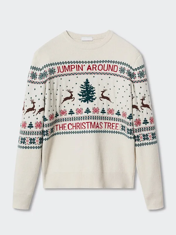 Custom Men's Jacquard Ugly Christmas Sweater Factory Xmas Jumper