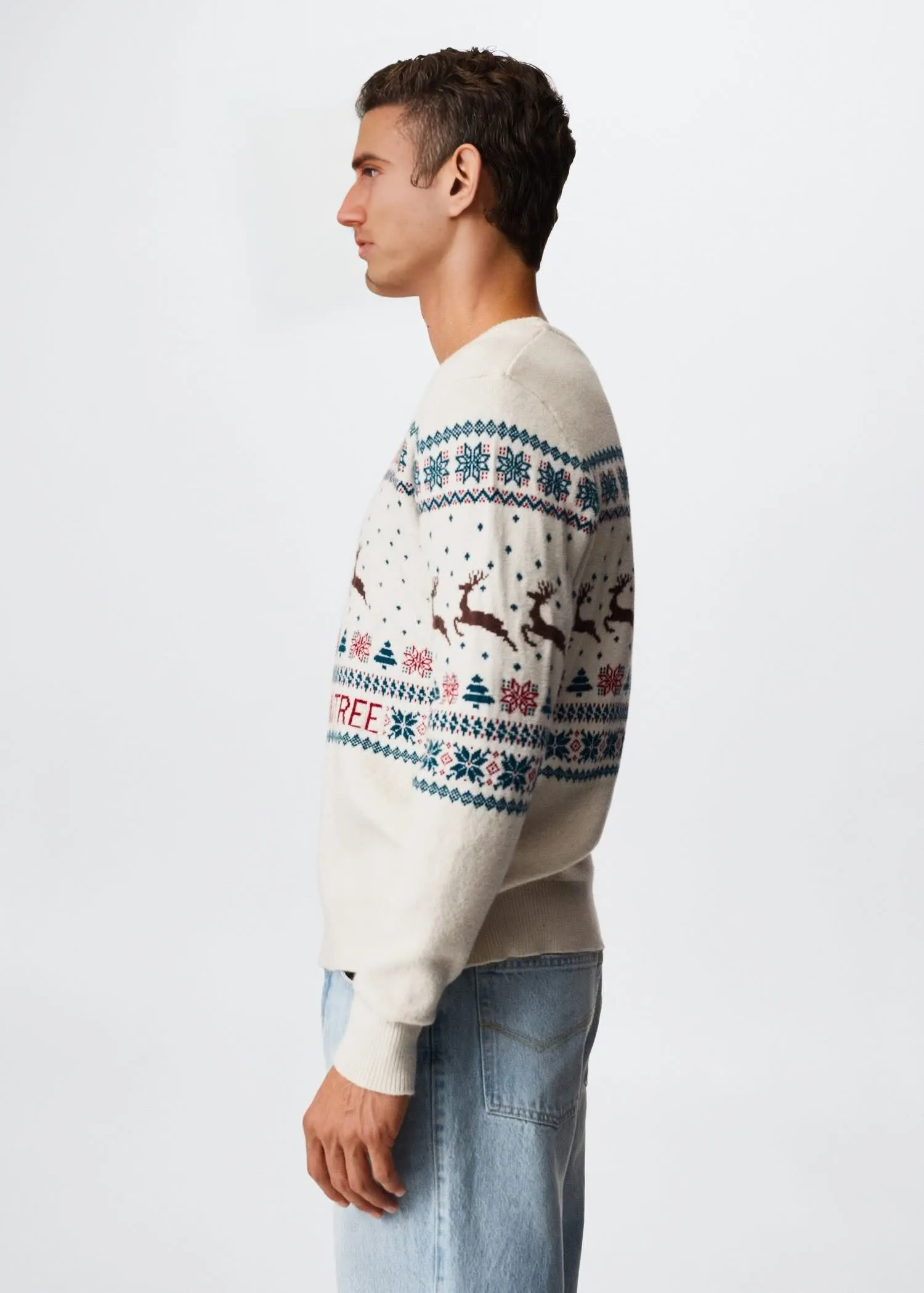 Custom Men's Jacquard Ugly Christmas Sweater Factory Xmas Jumper