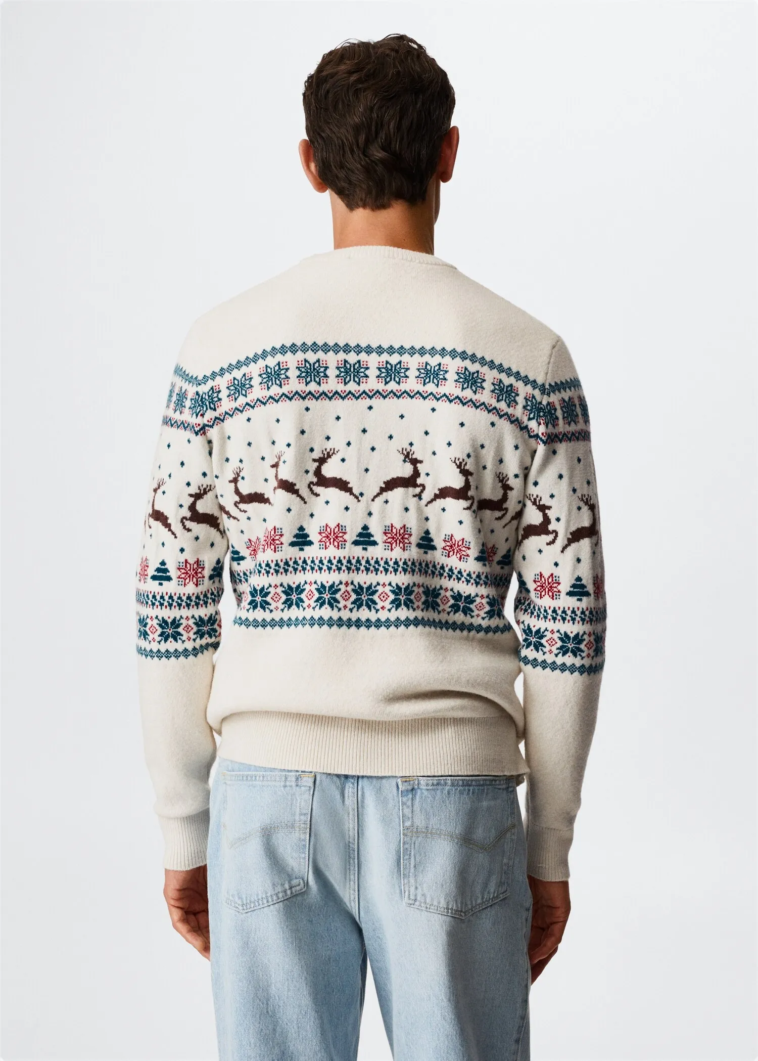 Custom Men's Jacquard Ugly Christmas Sweater Factory Xmas Jumper