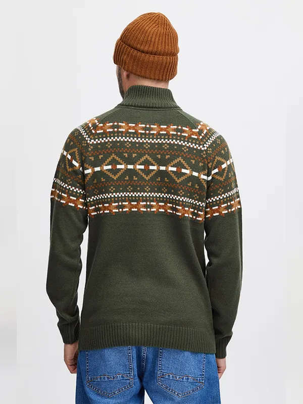Custom Men's New Design 1/4 Zipper Christmas Sweater