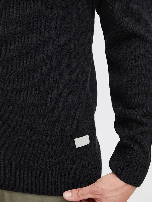 Custom Men's Half Zipper Jacquard Christmas Sweater