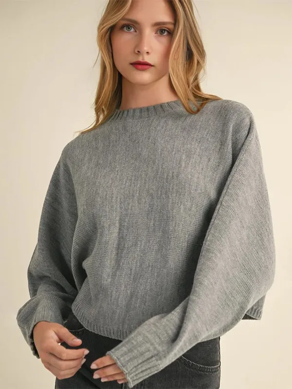 Custom Casual Solid Color Women's Fashion Sweater