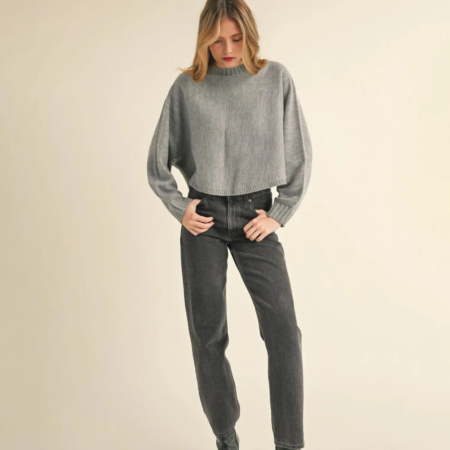 Custom Casual Solid Color Women's Fashion Sweater