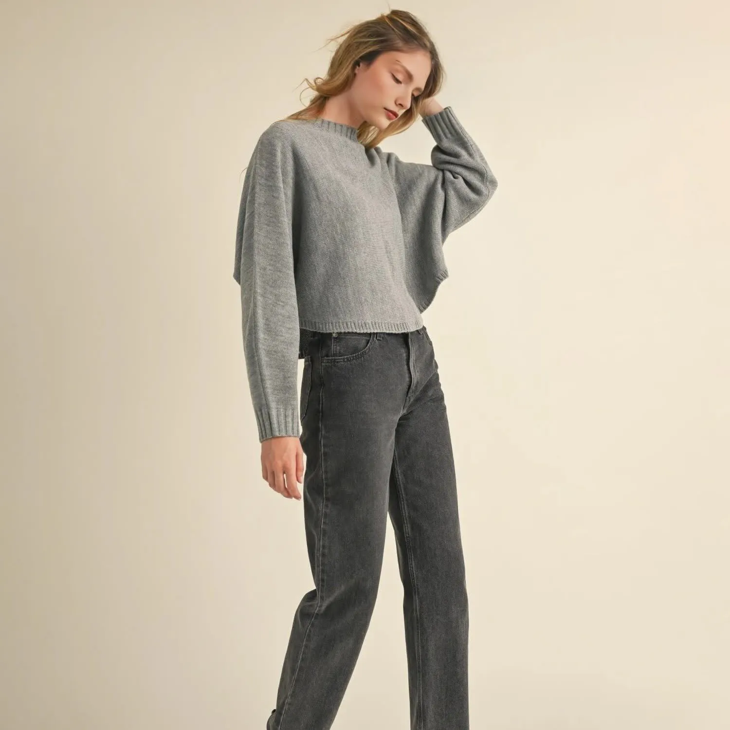 Custom Casual Solid Color Women's Fashion Sweater