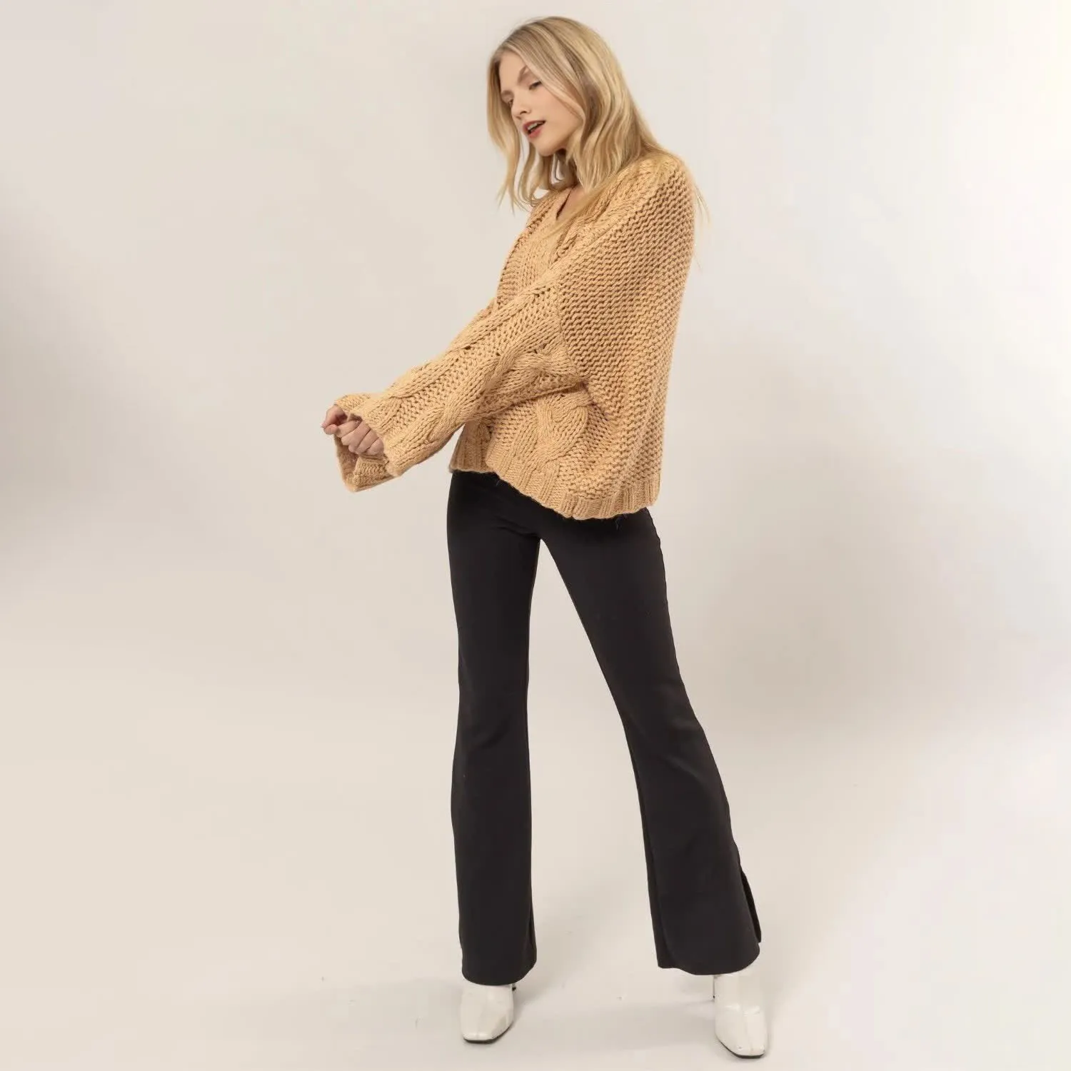 Custom Cable Casual Women's Fashion Jumper
