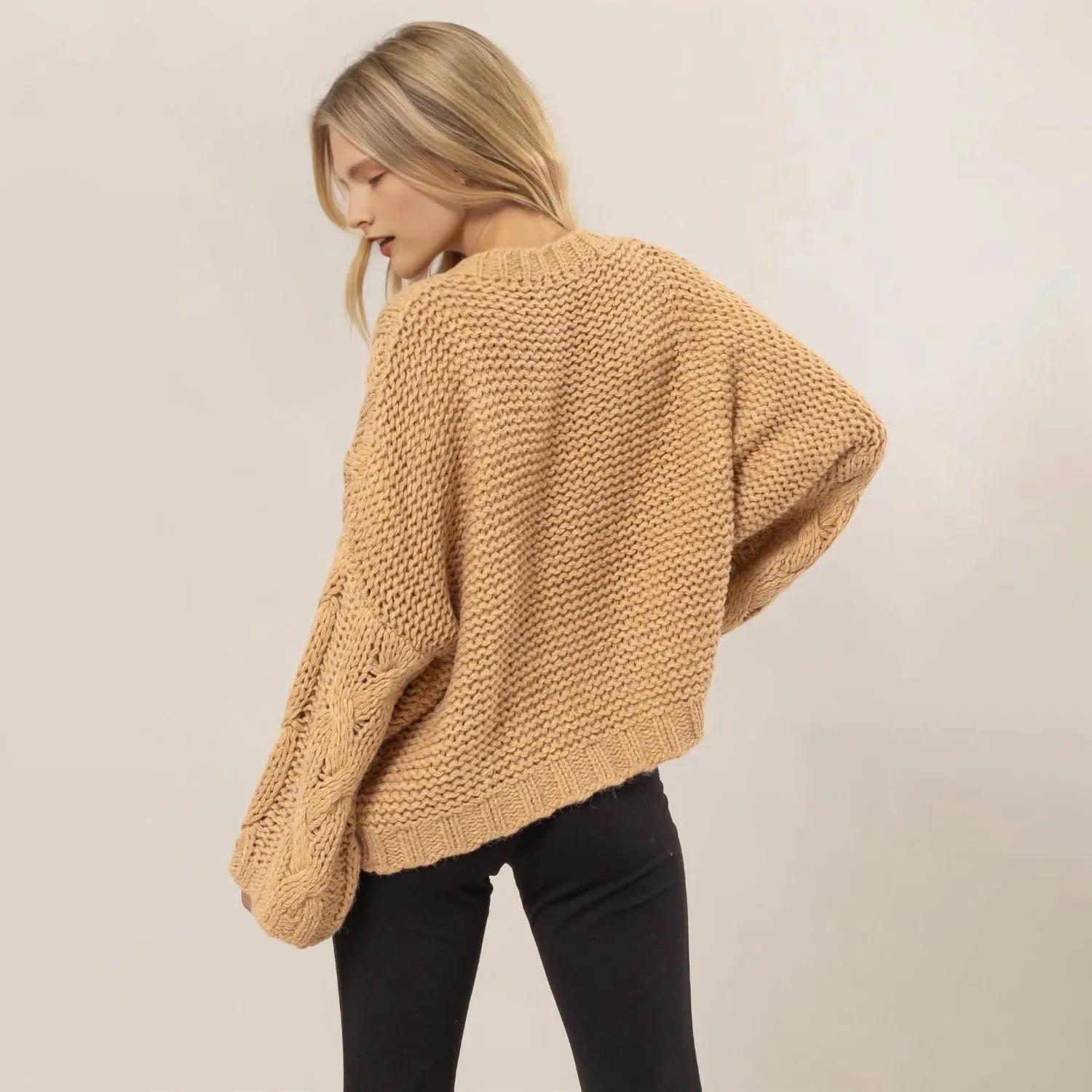 Custom Cable Casual Women's Fashion Jumper