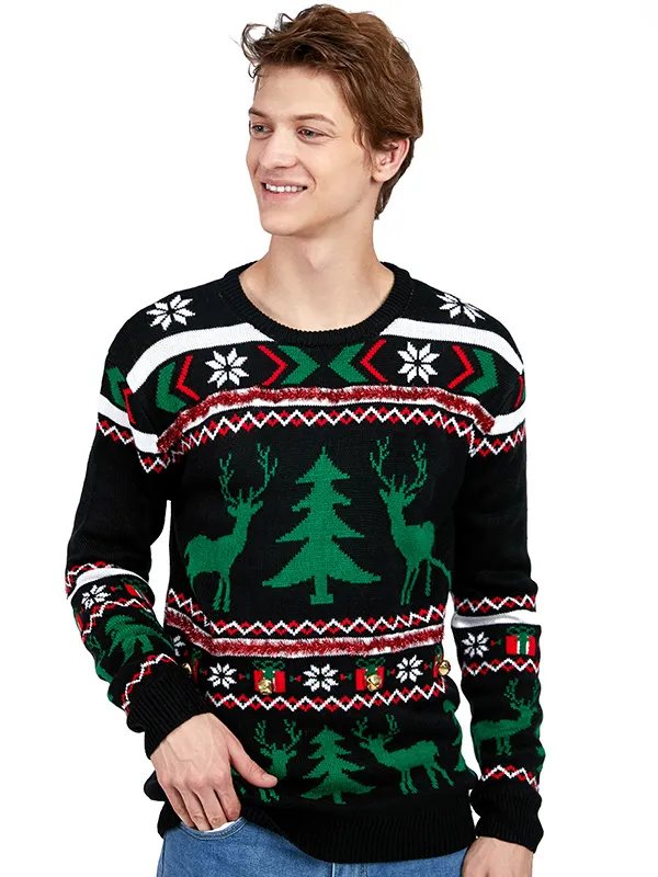 Custom Fnjia Reindeer Ugly Christmas Sweater Generate Based on Drawings and Samples Provided