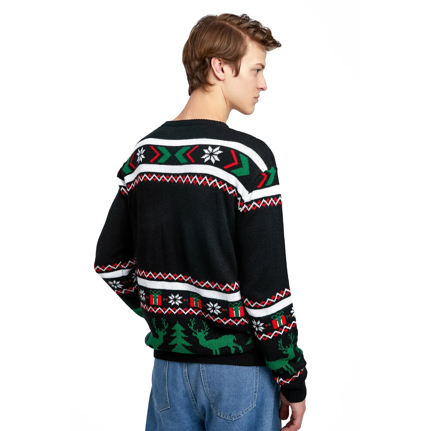 Custom Fnjia Reindeer Ugly Christmas Sweater Generate Based on Drawings and Samples Provided
