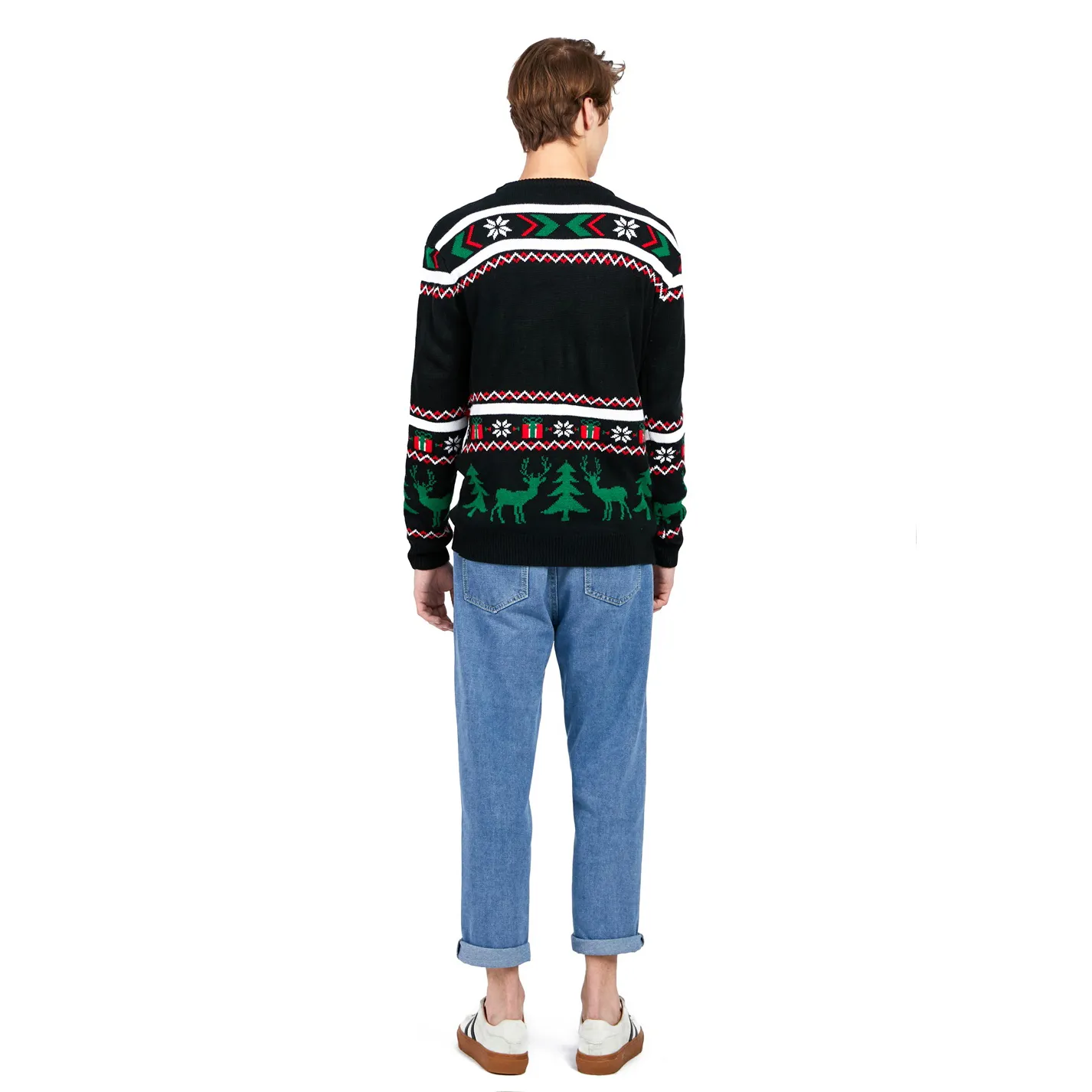 Custom Fnjia Reindeer Ugly Christmas Sweater Generate Based on Drawings and Samples Provided