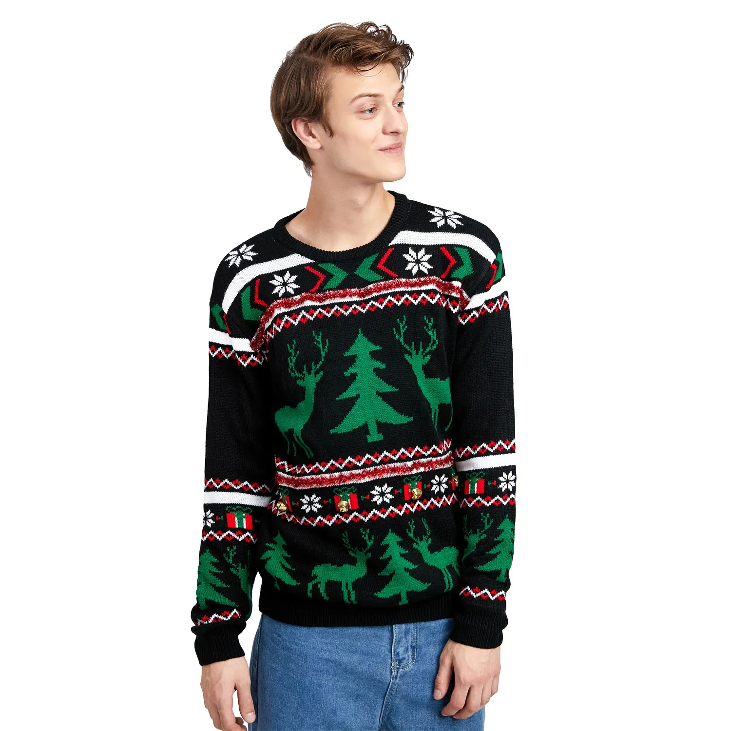 Custom Fnjia Reindeer Ugly Christmas Sweater Generate Based on Drawings and Samples Provided