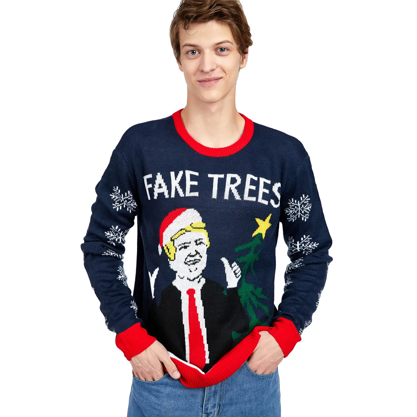 Custom Funny Ugly Christmas Jumper for Men