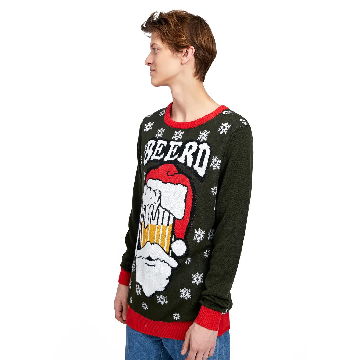 Customized Christmas couple funny and ugly Christmas Jumper