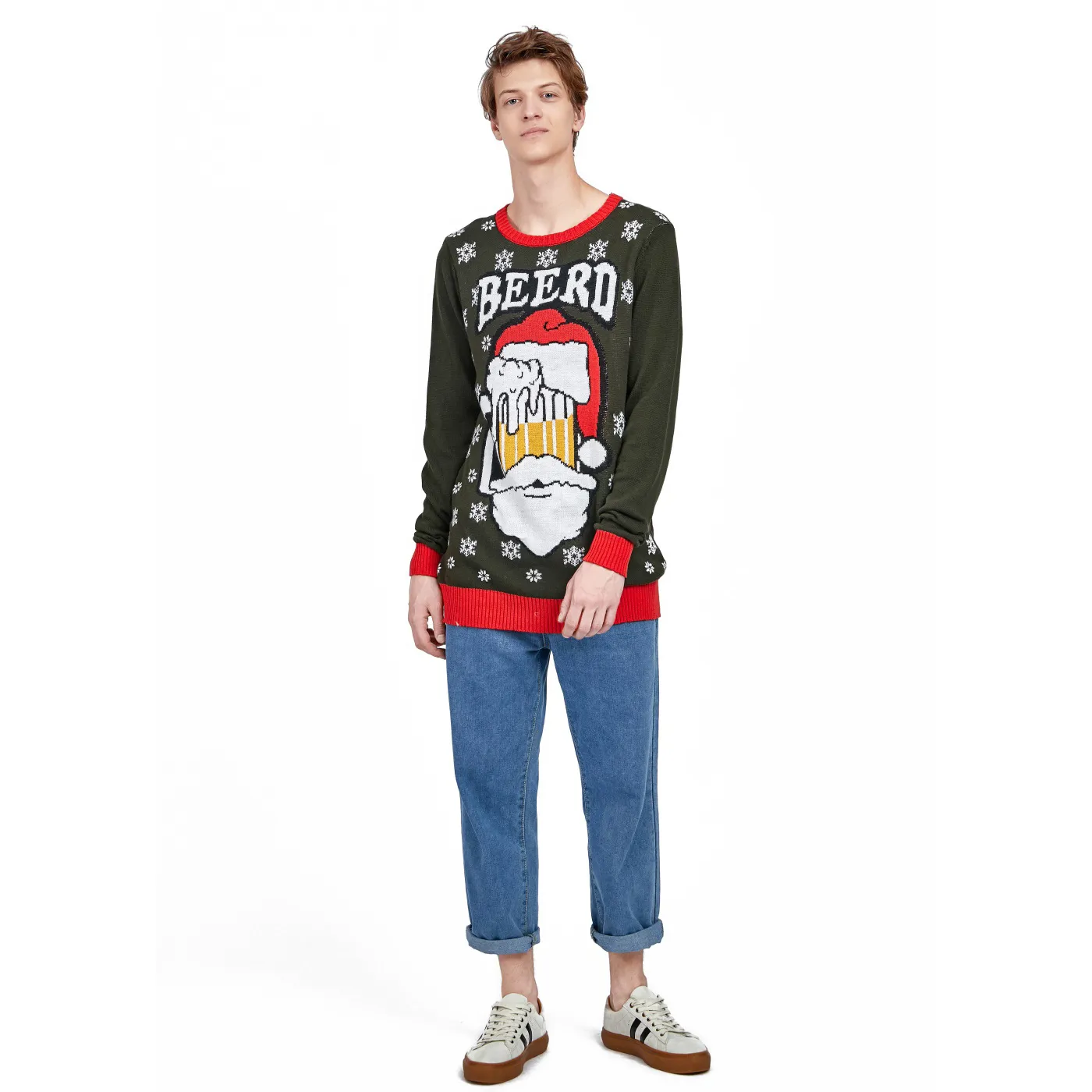 Customized Christmas couple funny and ugly Christmas Jumper