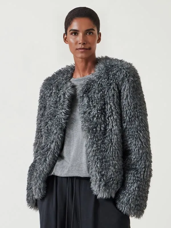 Custom Winter Plus Size Custom Warm Cropped Women Faux Fur Coat Short Jacket Women's Coats